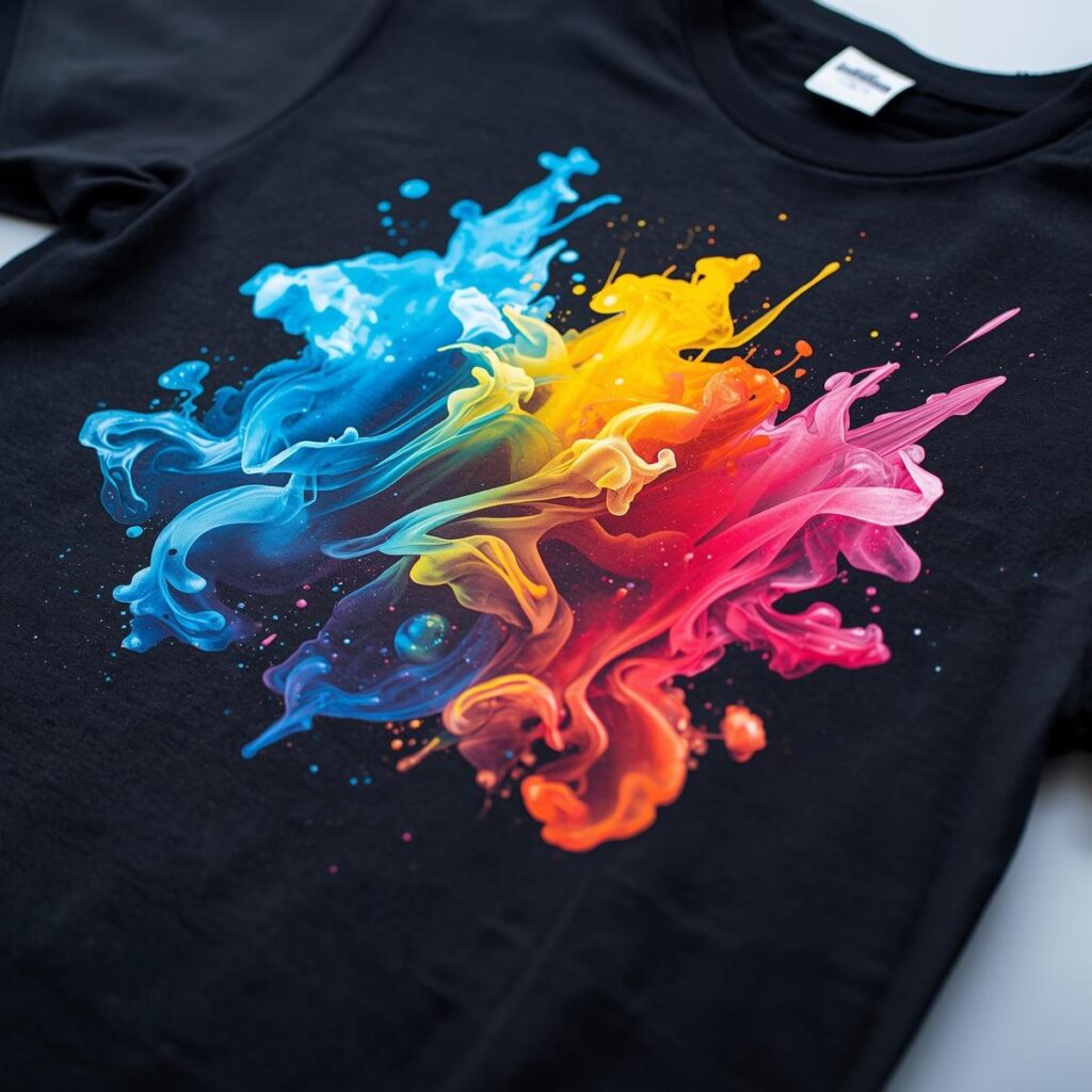 Sublimation Printing__Best for polyester T-shirts and all-over prints. The ink becomes part of the fabric, so it never cracks, fades or peels.